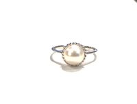 Anello Miluna Donna La Perla Portafortuna in Oro bianco Perla 7.5 Ct PLI1629-14 - PLI1629-14